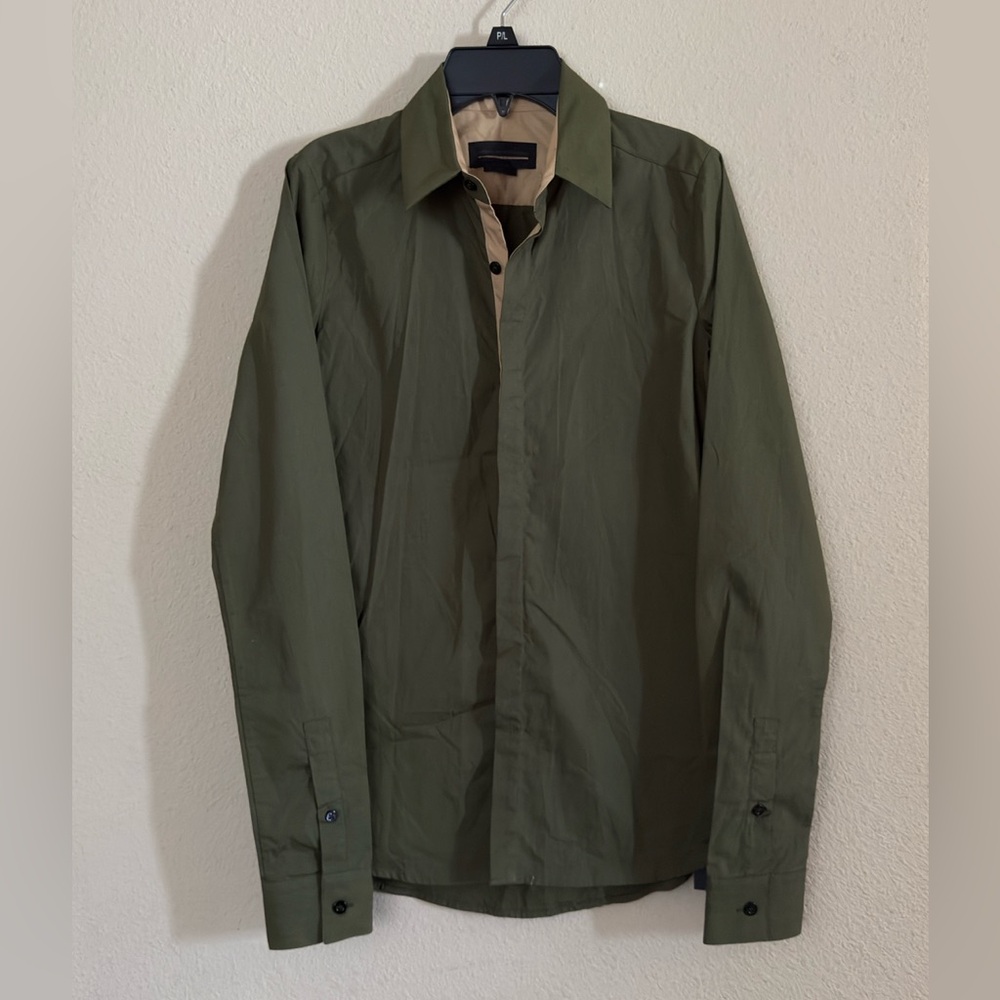 New Diesel Black Gold Womens Olive Shirt Size 38 Europe